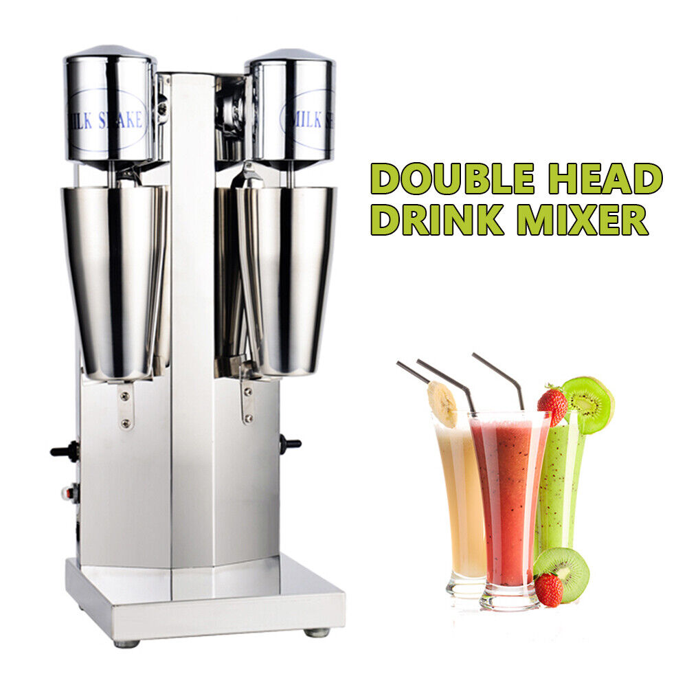 2Head Commercial Milkshake Machine Smoothie Frappe Maker Ice Cream